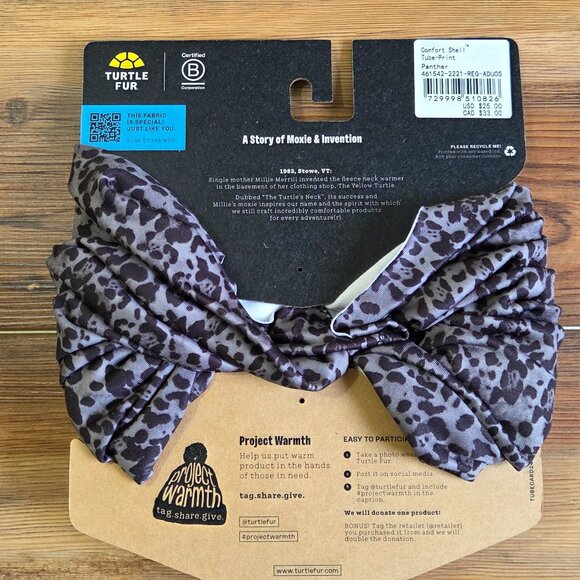 Turtle Fur Totally Tubular Neck Gaiter, UPF 50+, Multifunctional Headwear - Picture 5 of 6
